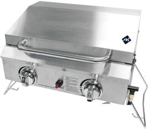 Churrasqueira Portátil Á Gás Grill Aço Inox Premium Lacrado