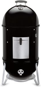 Defumador grande em aço esmaltado smokey mountain cooker Weber